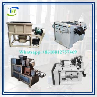 Fully automatic toilet soap making machines produce soap bars of various shapes 
